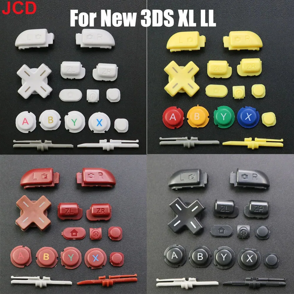 JCD 1Set For New 3DSXL 3DSLL Host Full Set Complete D Pad A B X Y L R ZL ZR Home ON OF Power Buttons For New 3DS XL LL