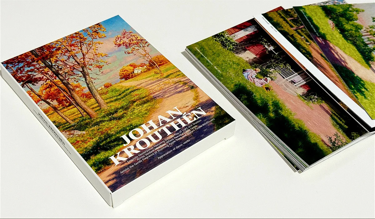 30Pcs/Set Johan Krouthén Oil Painting Postcard Art Series Greeting Cards Fashion Gift&Wish Card For DIY Journal Decoration