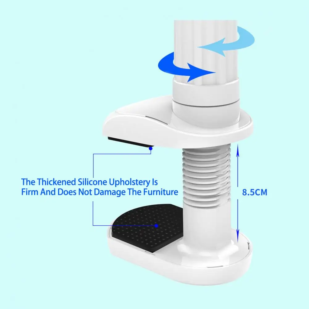 Soporte perezoso conveniente Ajuste libre de 360 grados soporte de teléfono de escritorio de teléfono móvil ampliamente Compatible suministro para el hogar