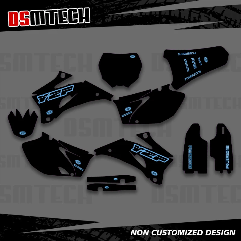 DSMTECH For YAMAHA YZ250F YZ450F YZ 250F YZ 450F YZF 250 YZF 450 2006 2007 2008 2009 Graphics Decals Stickers Background 002