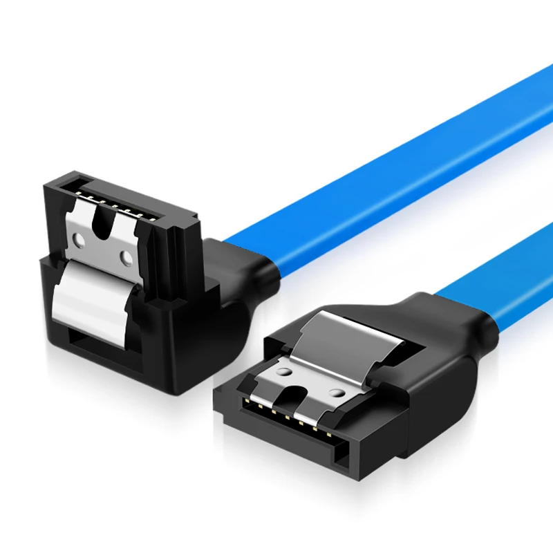 5/10 шт. кабели для передачи данных SATA3.0 с фиксирующей защелкой, 40 см, 90 градусов, прямоугольный кабель для передачи данных, 6,0 Гбит/с, 8 ядер, кабель SATA для жесткого диска