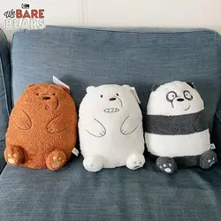 Cartoon Anime Figures We Bare Bears peluche Grizzly Panda Ice Bear Cute peluche cuscino bambola giocattoli per bambini spedizione gratuita