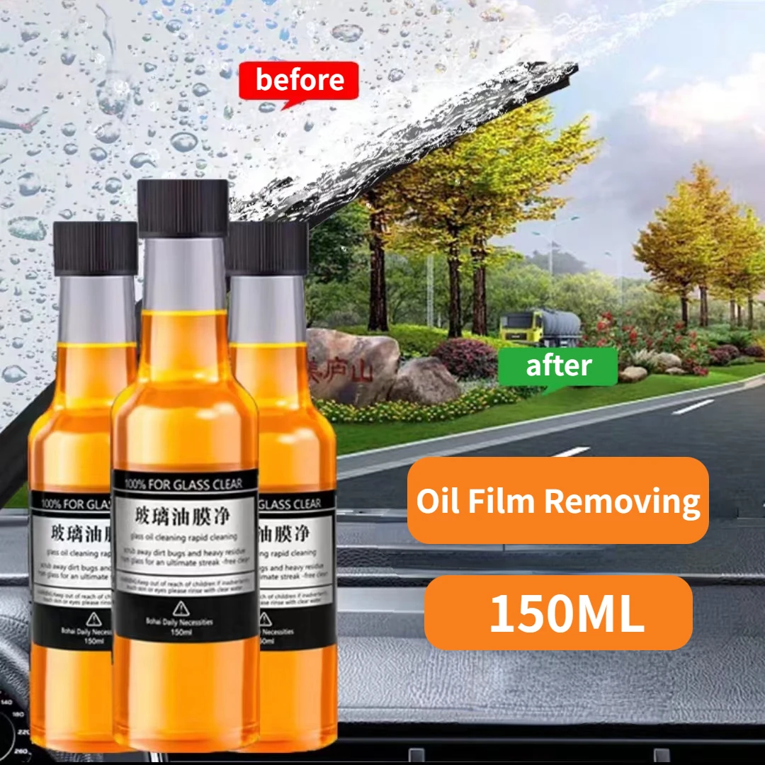 

150ml Car Glass Oil Film Removing Agent Glass CleanerGlass Coating Agent Tools Kits Auto Window Glass Car Windshield Windscreen