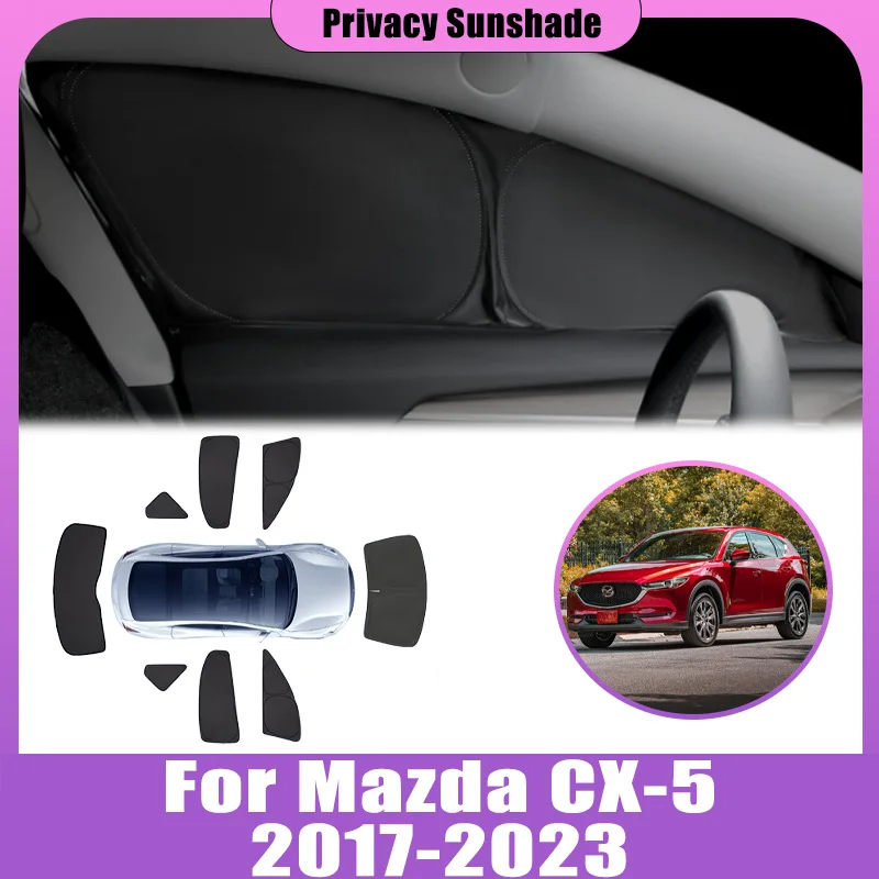 

Privacy Sunshades For Mazda CX-5 CX5 KF 2017-2023 2018 Full Coverage Anti-UV Sun Sunroof Windows Foldable Visor Car Accessories