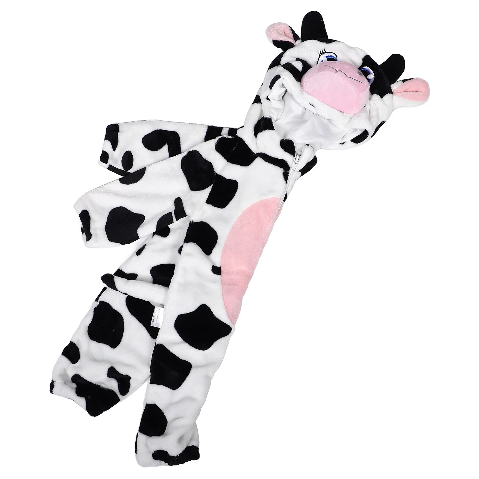 

Cute Cow Dress Up Costume Baby Flannel Soft Comfortable Halloween Kids Animal Outfit Durable Resistant Pilling Fading