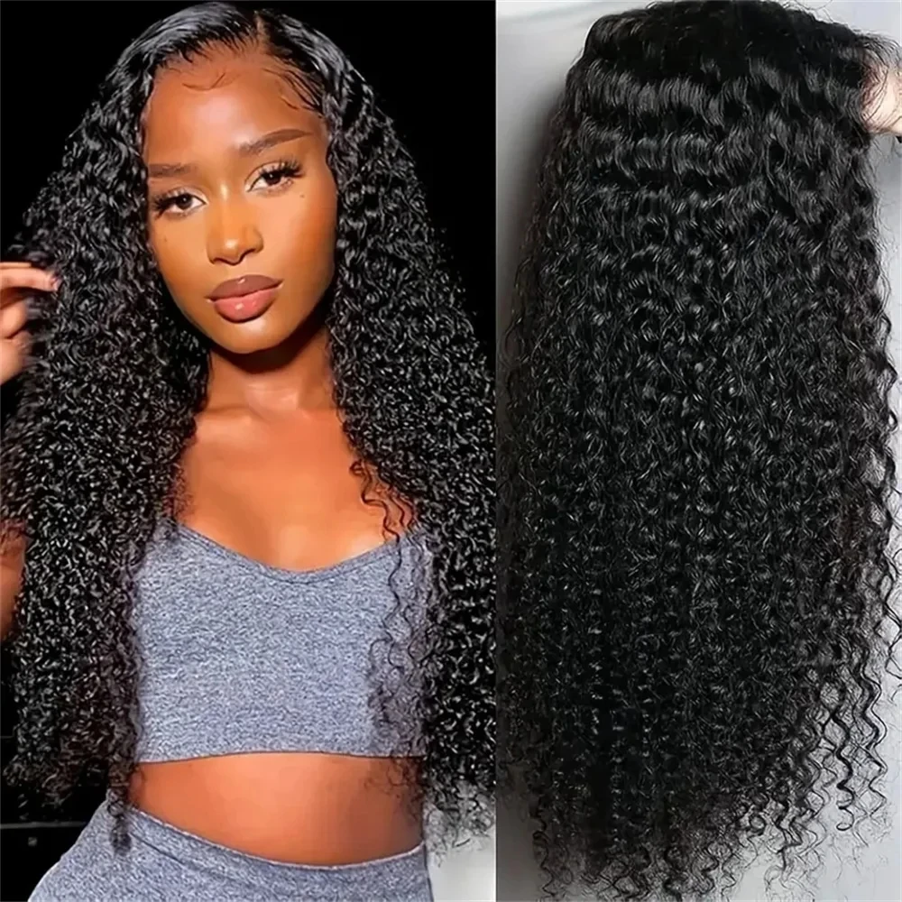 13x6 Human Hair Deep Wave Lace Front Wigs Brazilian Remy Hair  Pre Plucked 13x4 Hd Curly Lace Frontal Wig For Women