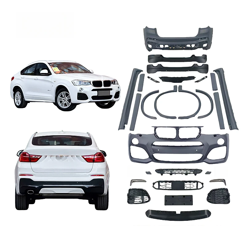 High Quality MT Style Body Kit Fit for X4 F26 2014-2018 Old to New 2023 Upgrade Including Bumper Grille Lamp Side Skirt Parts