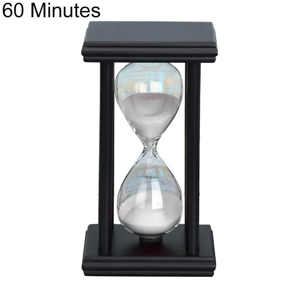 Sand Clock Timer 45/60min Wooden Sandglass Hourglass Kitchen School Home Decor