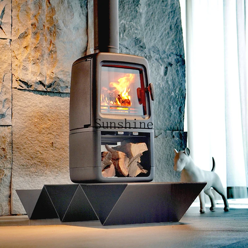 

Household simple modern indoor villa B & B heating cast iron firewood stove