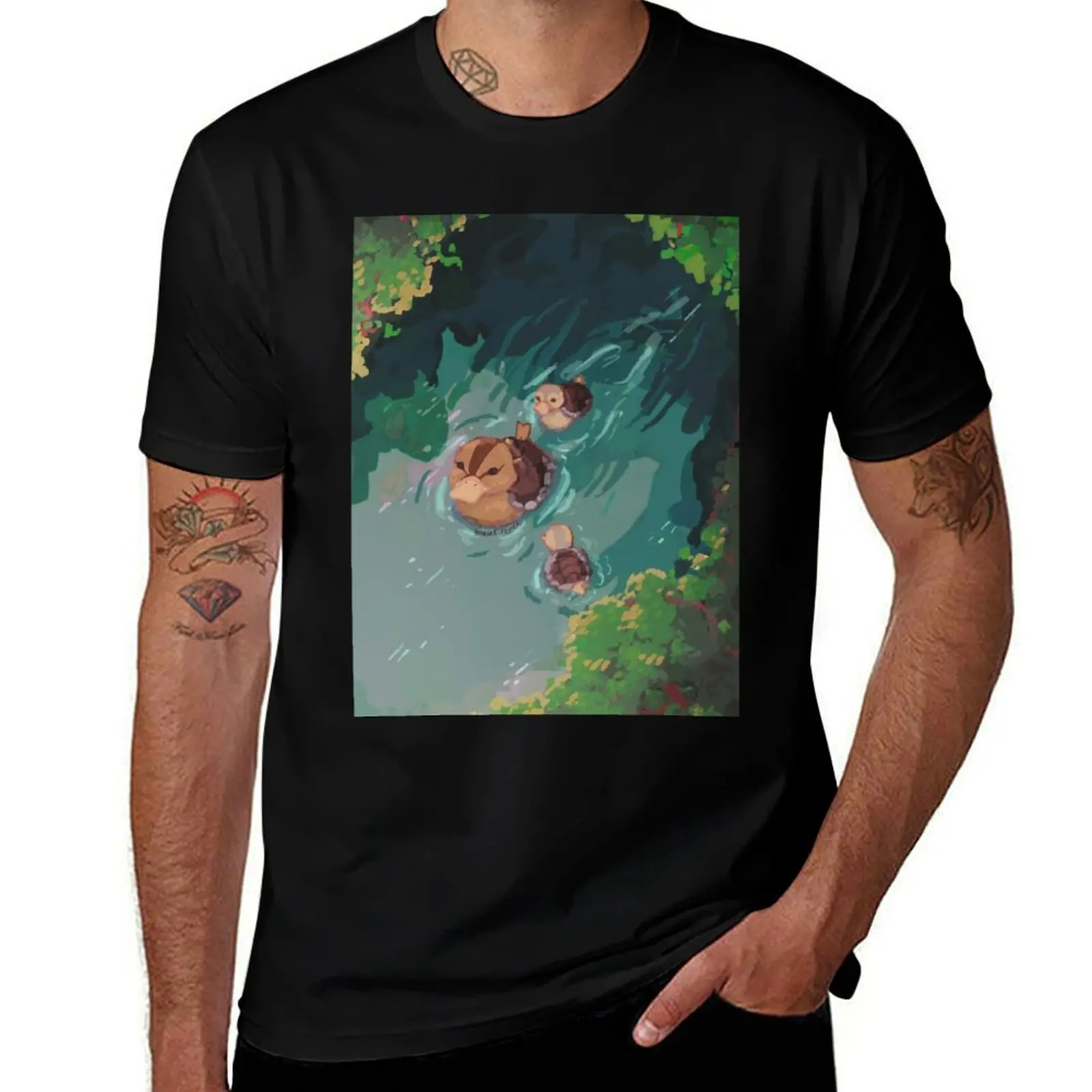 

duck airbender avatar last man pond designer white the pack t T-Shirt shirts t shirts for turtle