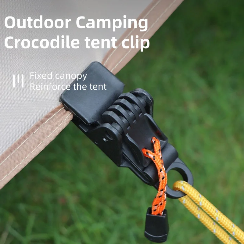 Outdoor tent canopy clip plastic clip reinforced windproof clip large hanging buckle windproof rope anchor equipment accessory c