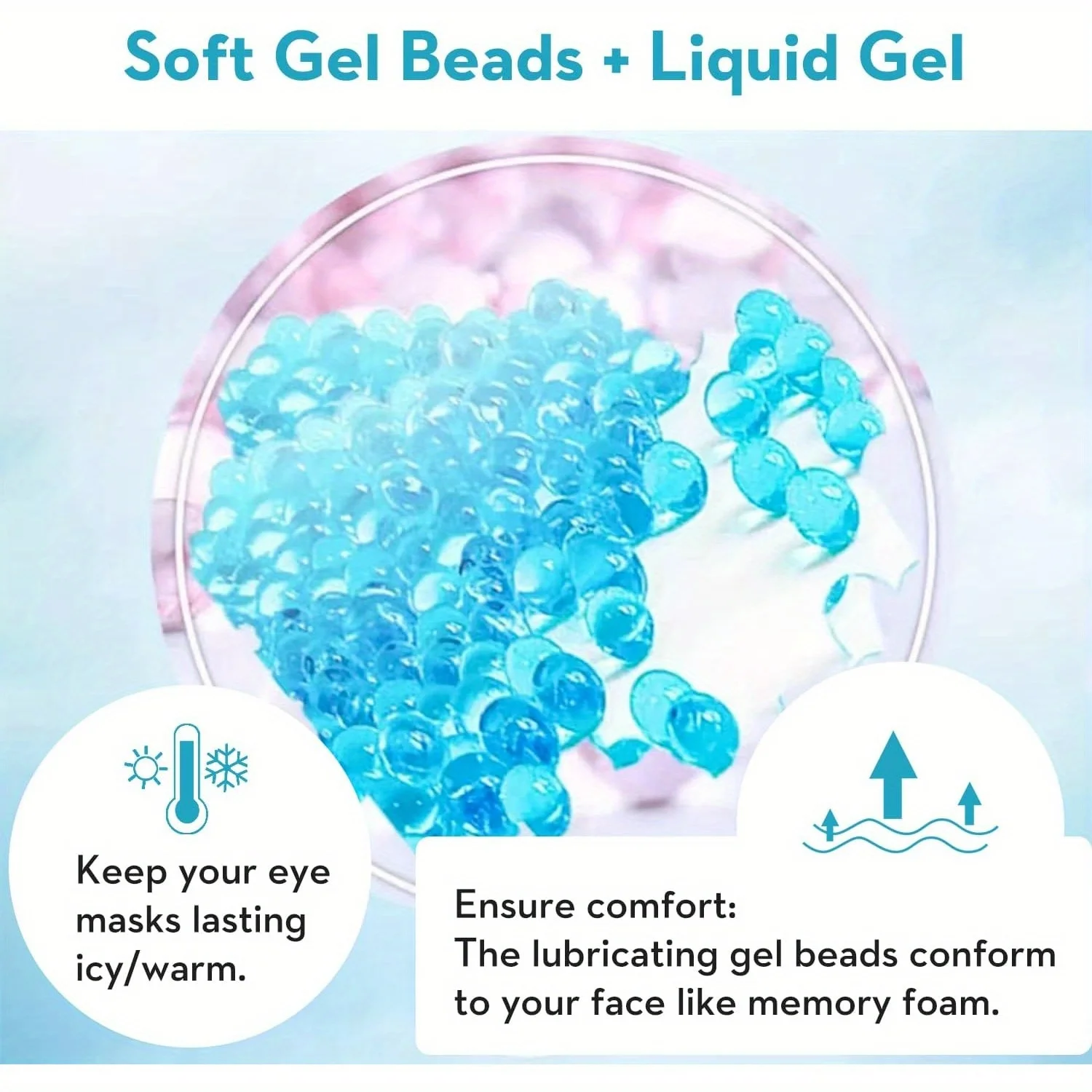 2 قطعة/المجموعة جل قناع عين قناع عين التبريد للعناية بالعيون الجافة الساخن والبارد العين الجليد حزمة قابلة لإعادة الاستخدام هلام قناع النوم قناع ضغط العين الباردة