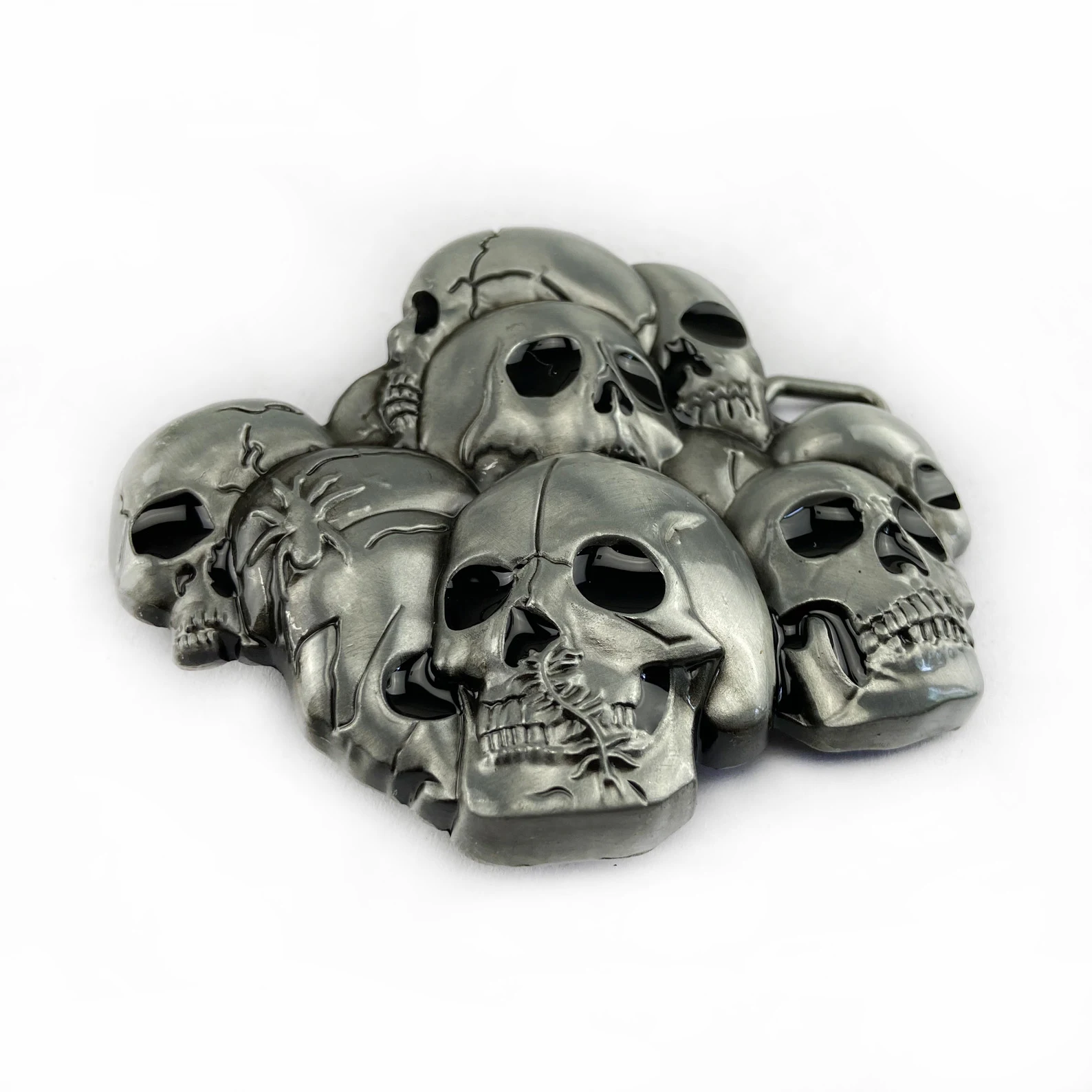 WesBuck Brand Cool Skulls Metal Vintage Belt Buckle Handmade Homemade Accessories Waistband DIY Western Cowboy Rock Style