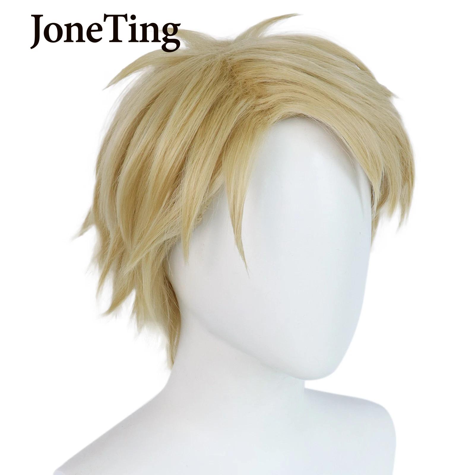 JT Wig Forger Loid Senja Sintetis Wig Pirang Pendek Wig Cosplay Keluarga Spy X Wig Rambut Serat Tahan Panas Halloween