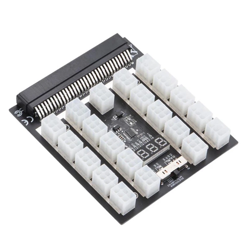 Server Adapter Board 64Pin To 17 6Pin Power Board Graphics Power Supply Board 12V Adapter Power Adapter Card