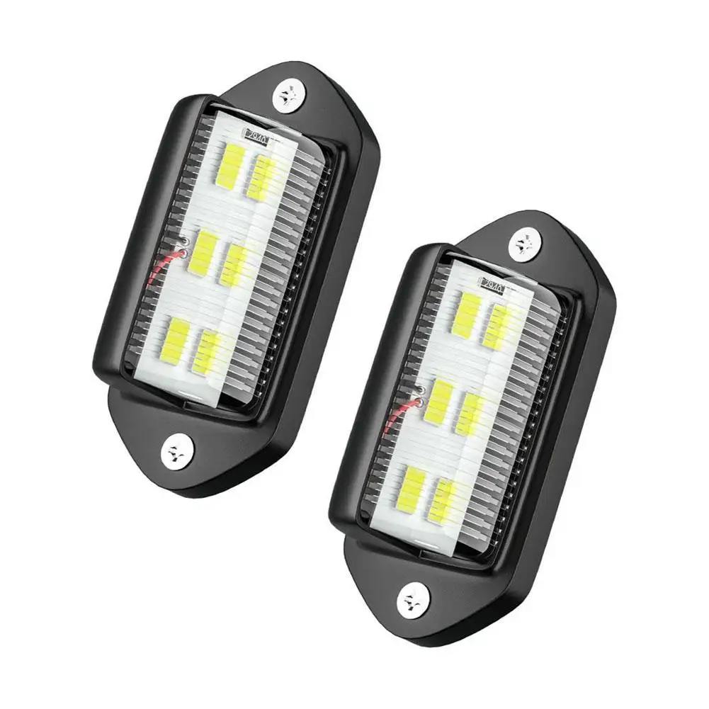 

License Plate Light for Truck SUV RV6 LED Bright White 12V Tag Lamp for Car Van Trailer Exterior Automotive Replacement
