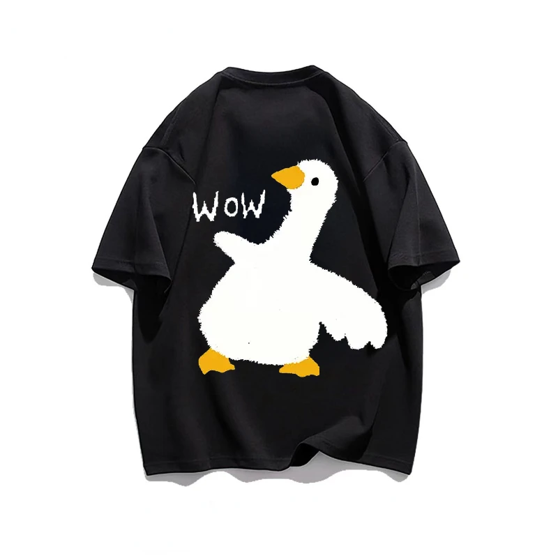 

Летняя мужская футболка с короткими рукавами Question Mark Goose, уличная повседневная женская спортивная футболка, модные свободные вечерние топы, футболки