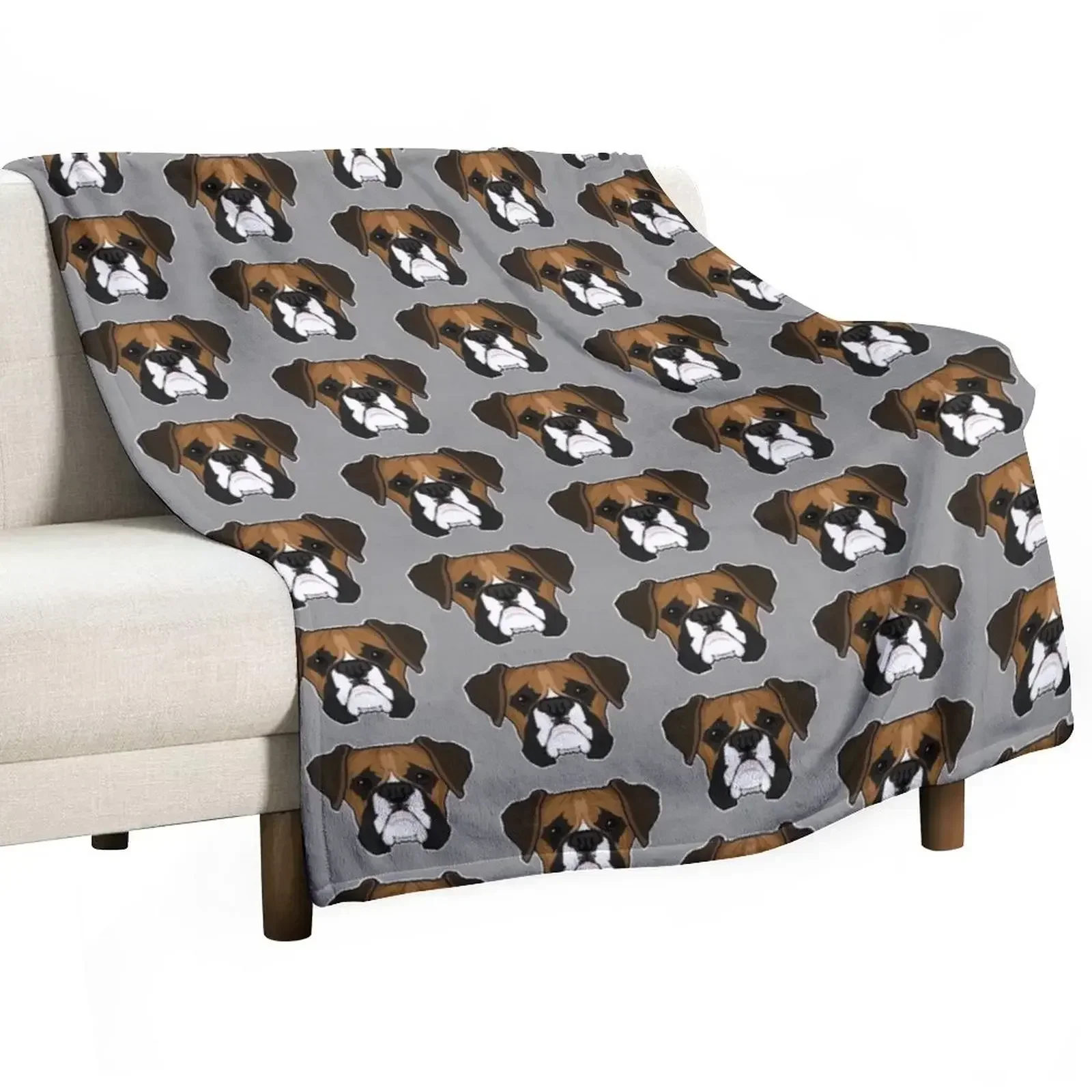

Boxer Throw Blanket Flannel Decorative Beds Blankets