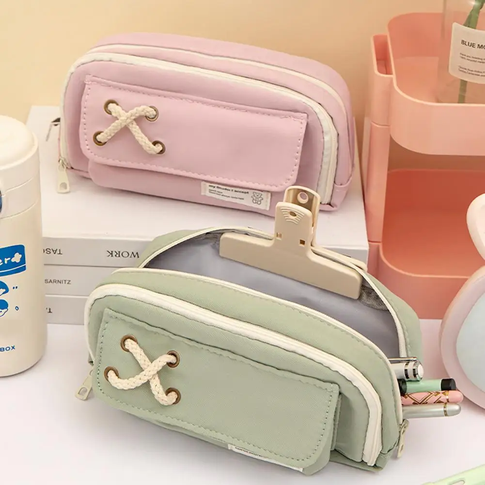 กระเป๋าใส่ดินสอหลากสีสำหรับเด็กผู้ชาย, ปากกากระเป๋าสำหรับเด็กนักเรียนกันน้ำใส่ดินสออเนกประสงค์