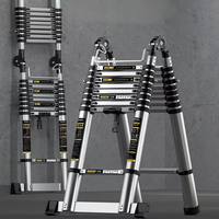 Lightweight Multi-Purpose Adjustable Portable Stepladder Scalable Extension Foldable Aluminum Alloy Insulated Telescopic Ladder