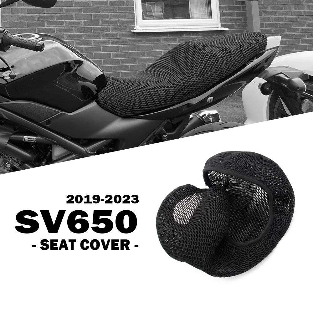 

SV 650 Accessories Motorcycle Seat Cover for Suzuki SV650 2019 - 2023 3D Honeycomb Mesh Airflow Protection Cushion Nylon