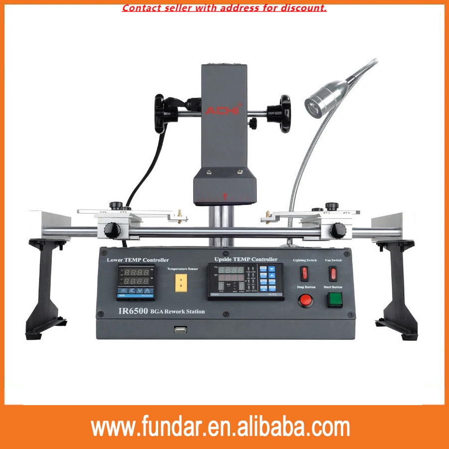 

New Good ACHI IR6500 BGA Reballing IC Machine Kit Infrared BGA Rework Station