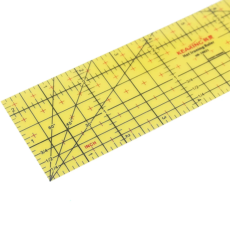 Regla de planchado en caliente, herramienta de medición para manualidades de sastre, suministros de costura DIY