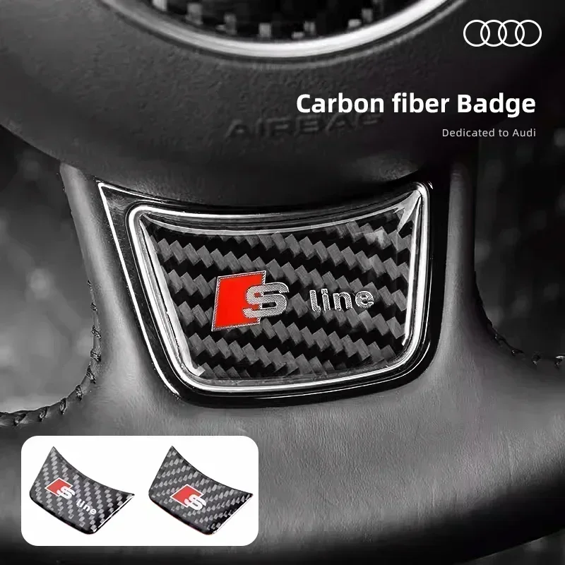 

Auto Steering Wheel Sticker for Audi Sline RS S3 A7 A1 A5 A4 A3 B7 Q7 TT A6 Q5 B8 Q3 80 R8 A8 C7 B5 Q2 Accessories Car Styling