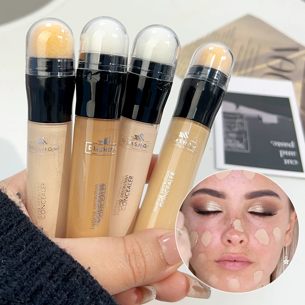 Volledige Dekking Acne Donkere Kringen Concealer Stick Waterdichte Matte Olie Controle Blijvende Vloeibare Foundation Koreaanse Make-Up Cosmetica