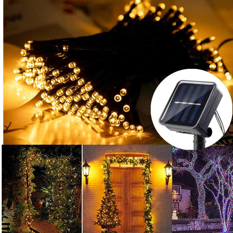

Solar LED Light String 8 Functions Outdoor Waterproof Lawn Starry Sky Christmas Garden Courtyard Decoration Atmosphere Lights