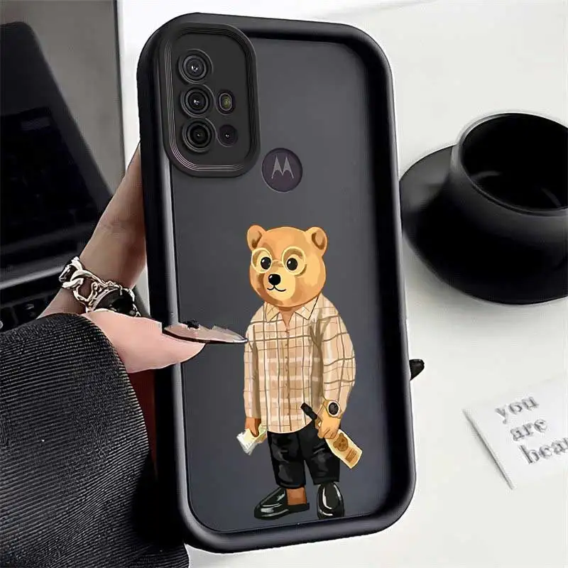 Funda de teléfono G20 Mr. Fashion Bear Sky Eye Ladder para Motorola Moto G20