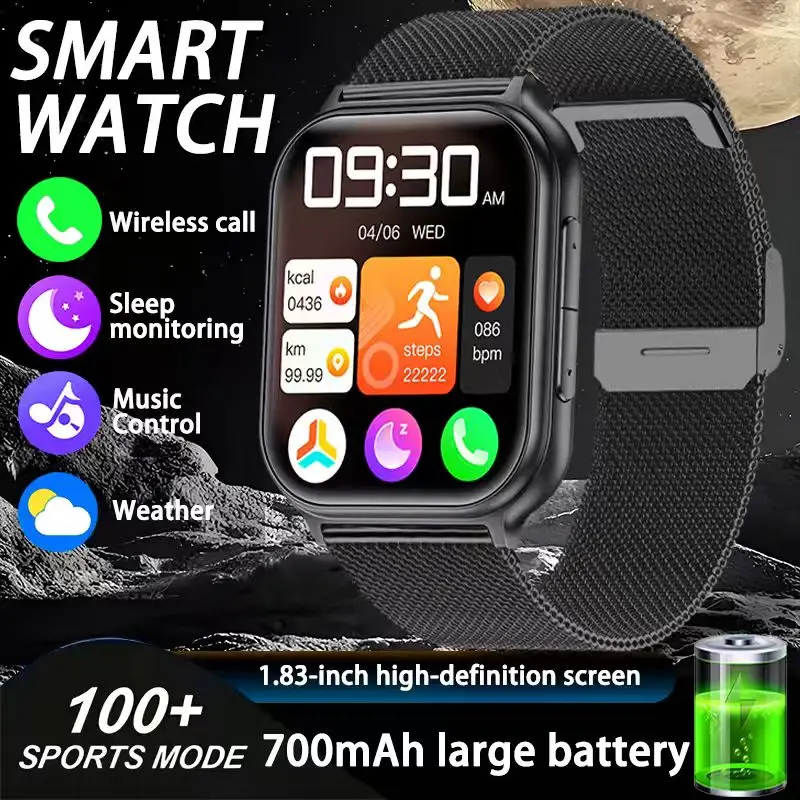 

2026 new smartwatch for women, heart rate, sleep monitoring, Bluetooth calling, IP68 waterproof smartwatch for men, Android, iOS