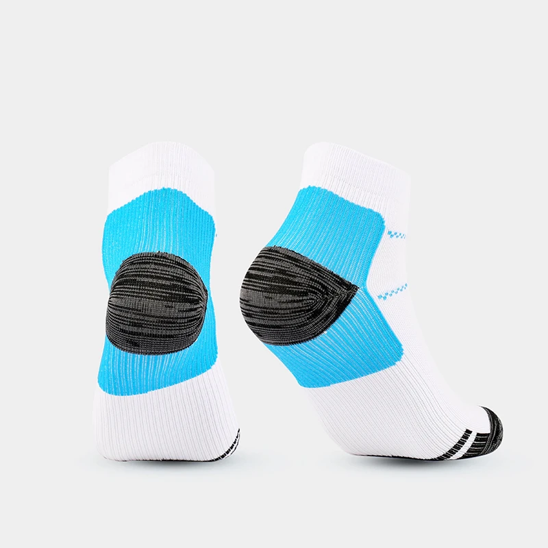 Chaussettes de Compression Plantaire pour Homme, Bas, Blanc, Décontracté, Course à Pied, Cyclisme, Basket-Ball, Extérieur, Été, Nouveau