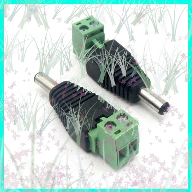 1/2/5/10pcs DC Male Plug 5.5 x 2.1mmPower Connector Adapter Power Supply for CCTV Camera Accessories Security Led Strip Light E3