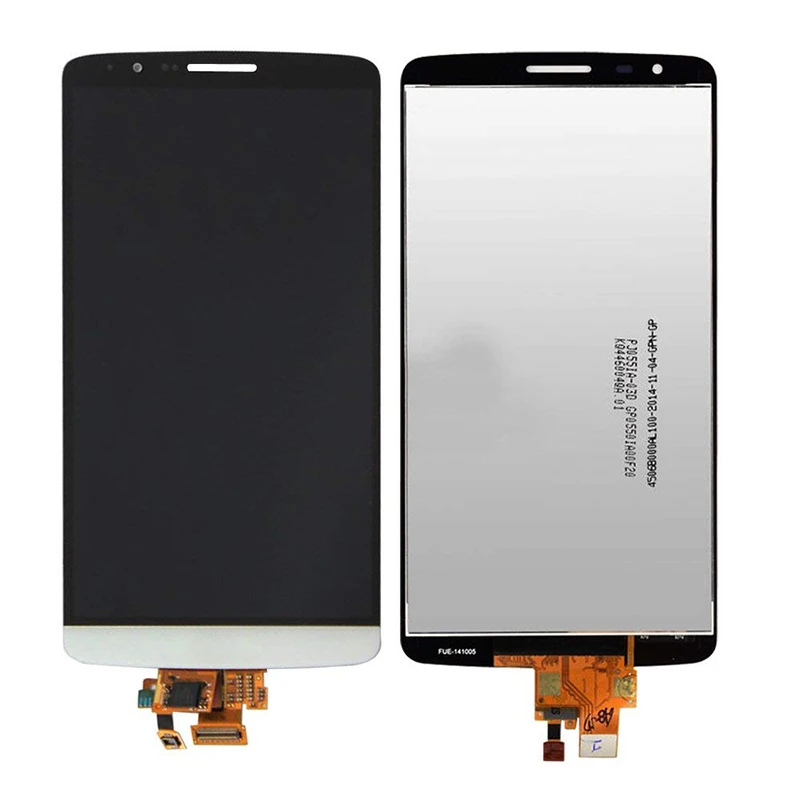 For LG G3 LCD D850 D851 D855 Display Touch Screen Digitizer Assembly With Frame Black White Gold Replacement Parts