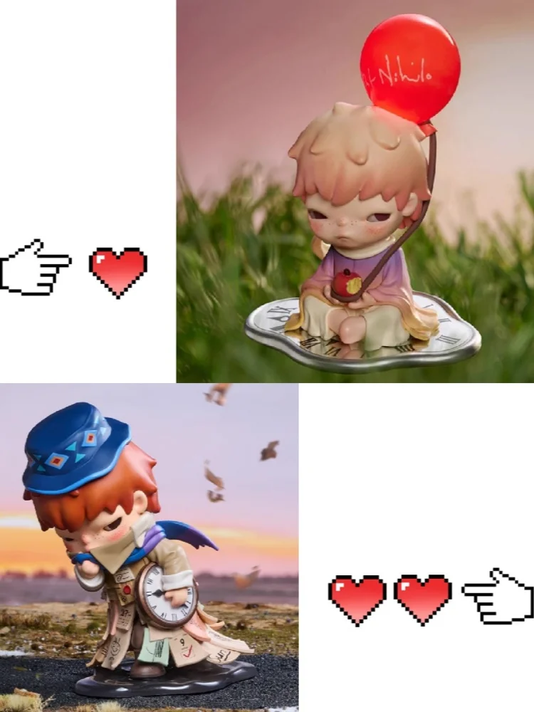 

POP MART Hirono X Stefanie Sun Co-Branded Figurines Set Aut Nihilo Figurines Weather With You Figurines Unique Desk Decor Gifts