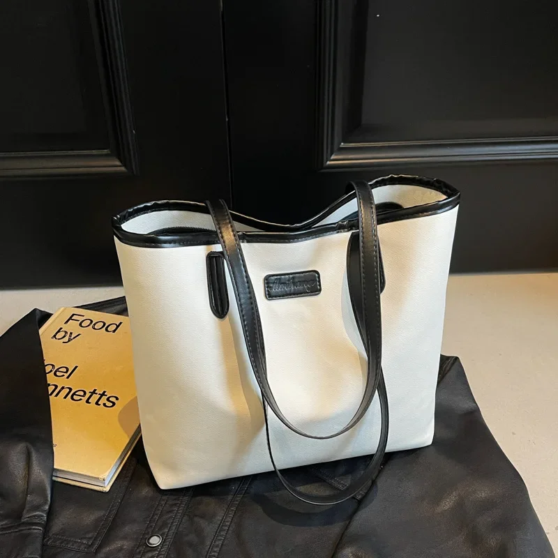 Premium commuting large capacity casual versatile shoulder bag tote bag