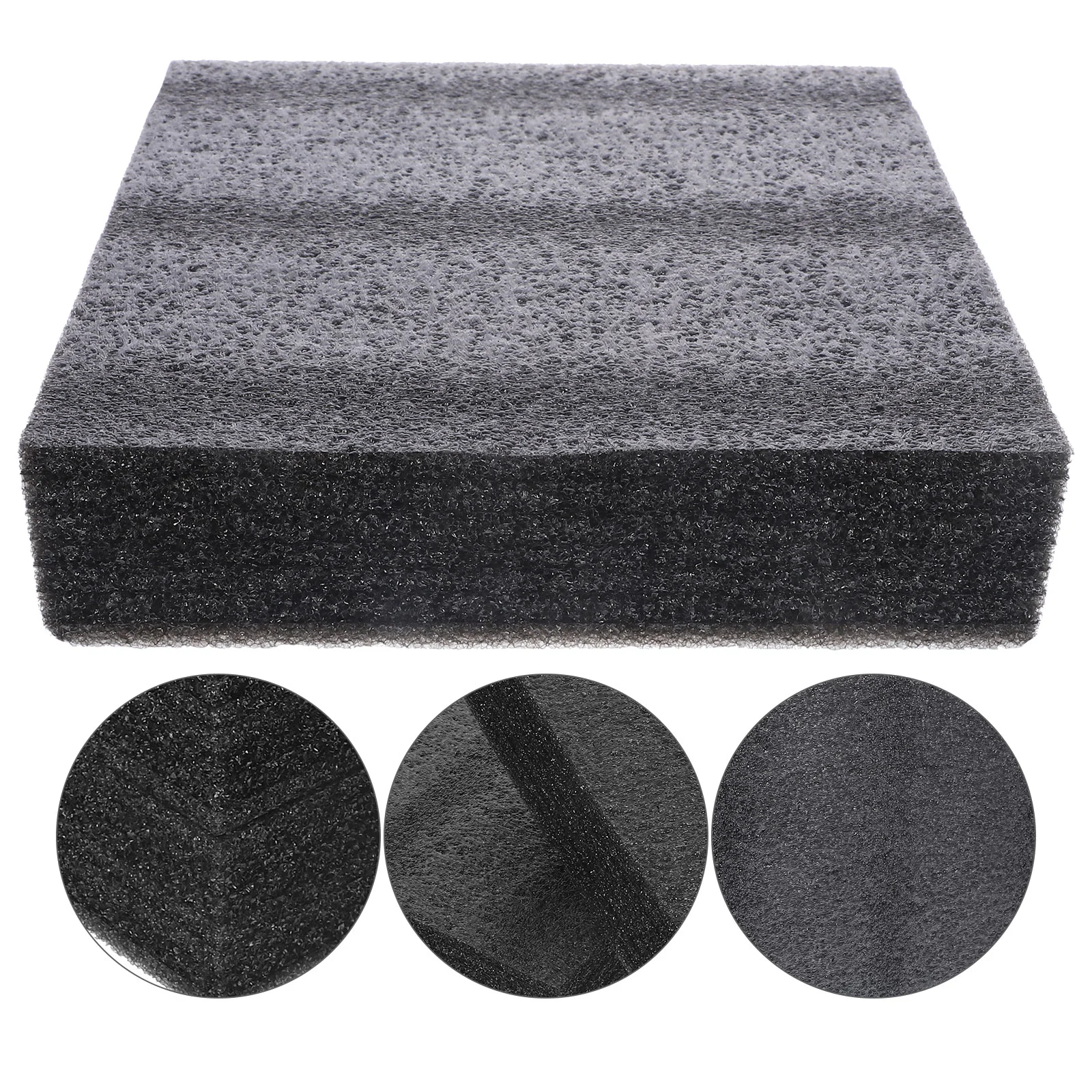 2 Pcs Multi-use Foam Insert Black Pearl Cotton DIY Cushion Toolbox Packing Accessory Inserts