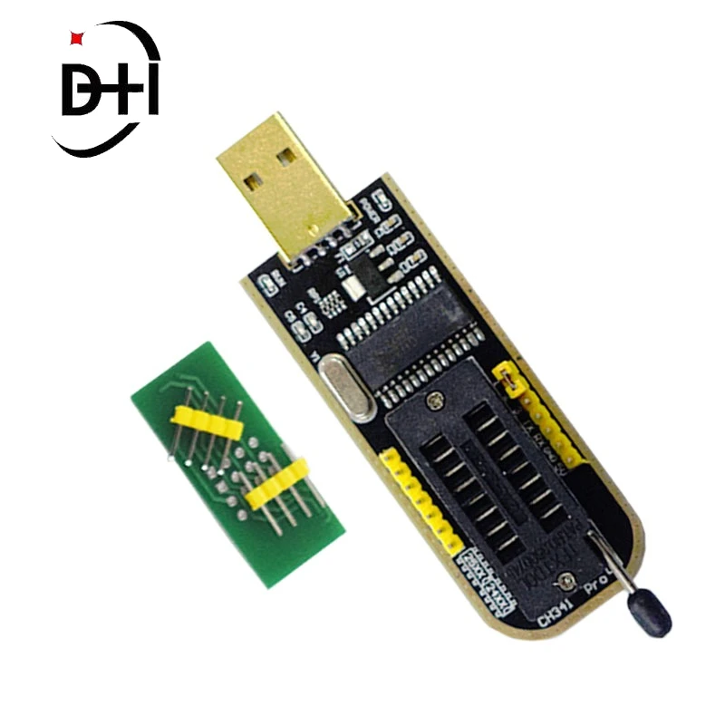 CH341A  CH341 24 25 Series EEPROM Flash BIOS USB Programmer Module + SOIC8 SOP8 Test Clip For EEPROM 93CXX / 25CXX / 24CXX