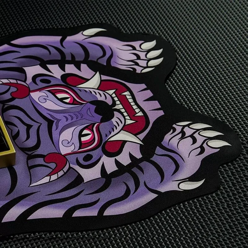 Tovaglia a forma speciale Tiger tappetino da tavolo impermeabile tappetino creativo personalizzato in pelle tappetino per mouse da scrivania per computer da ufficio