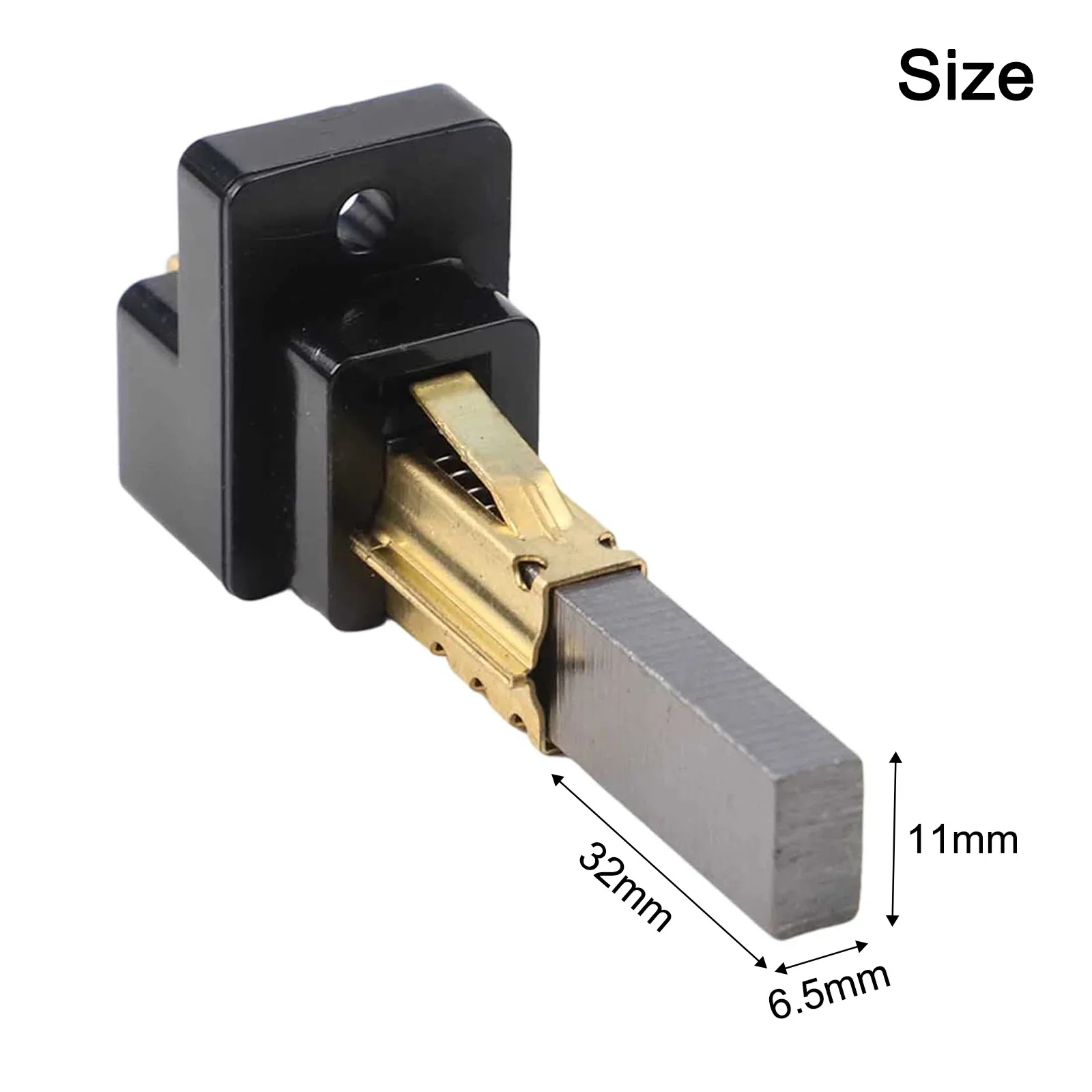 Home Appliance Maintenance 6.5X11X32mm Carbon Brush Replacement Carbon Brush Replacement Black And Gold Variation