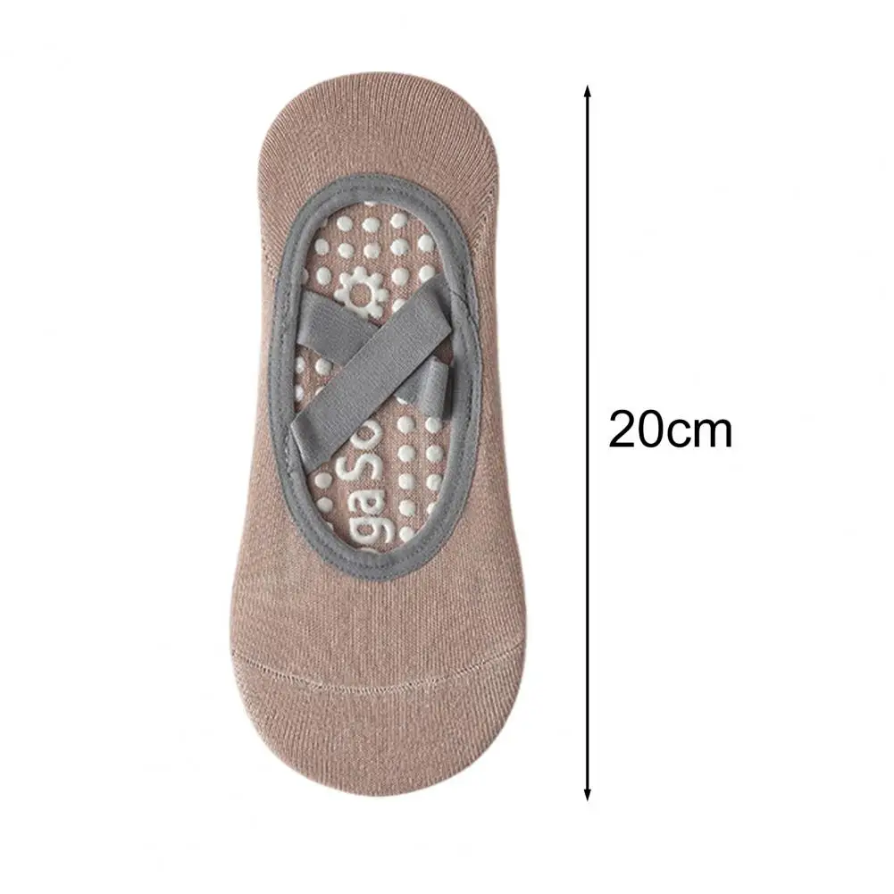 Yoga Boat Socks Anti-skid Silicone Grip Bottom High Elasticity Sweat Absorption Adult Home Pilates Socks Dance Practice Socks