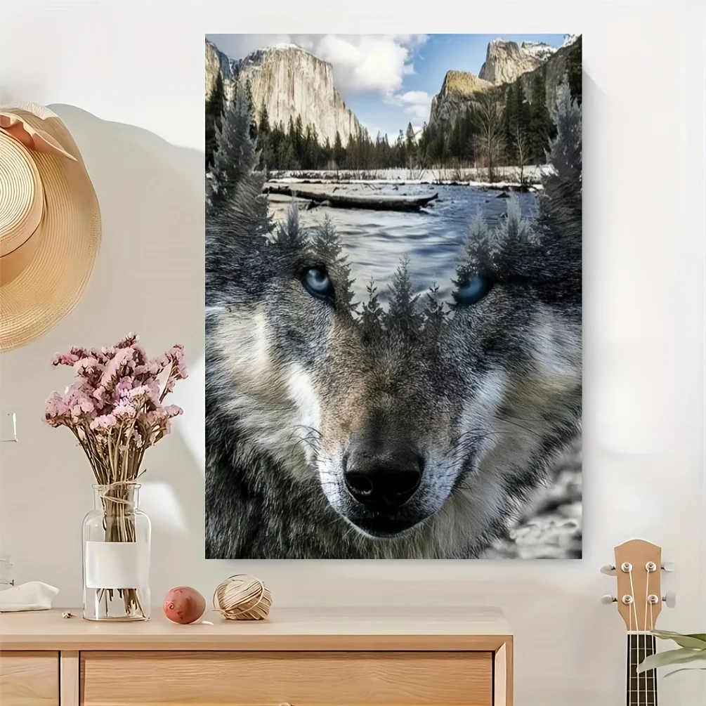 1000pcs of coyote, puzzles, challenging DIY brain games, cardboard puzzles, interactive game gifts for adults and families, DI