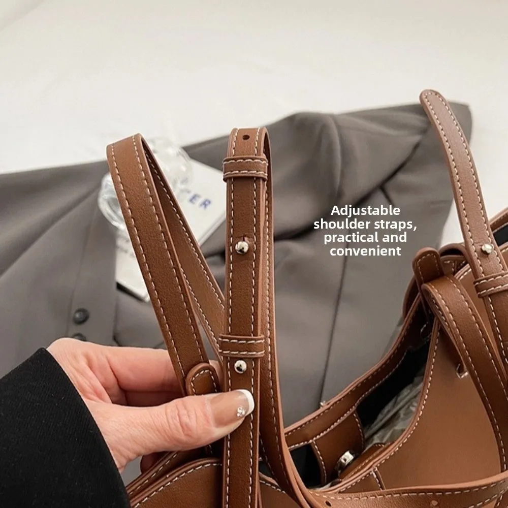 

Большая сумка-тоут из искусственной кожи для бизнеса, вместительная сумка через плечо, модная сумка-пельмень, уличная сумка для ношения под мышкой