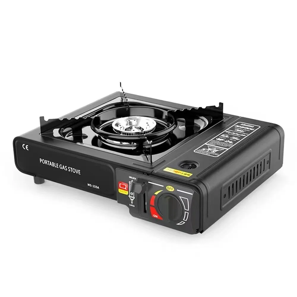 

Energy Saving Automatic Ignition Portable Burner Adjustable Flame Windproof Cooking Stove Safety Lock Camping Stove Hiking
