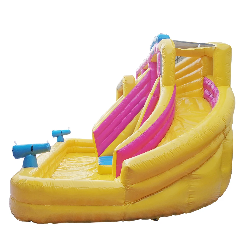 Factory Direct Sale Bounce Multi-Purpose Rock Climbing Castle Inflatable Water Slide With Pool For Kid's