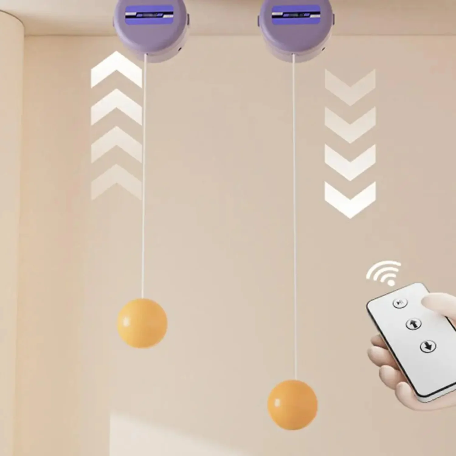 Table Tennis Indoor Exerciser  Table Tennis Ceiling Mount Trainer Adjustable Remote Control Table Tennis Trainer With