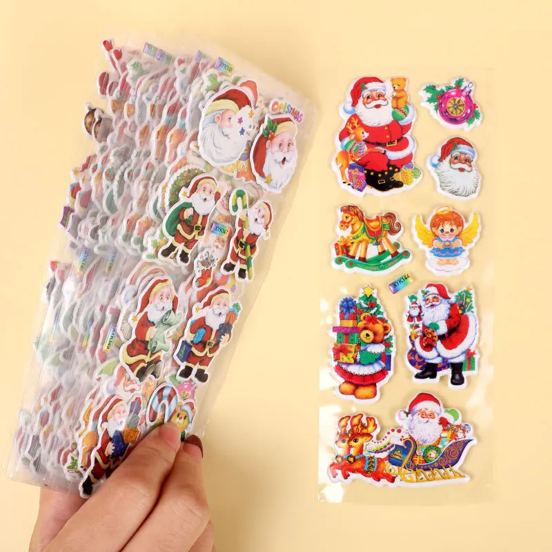 Bonito natal pvc adesivo estético decoração das crianças scrapbooking papelaria mão contabilidade suprimentos para crianças