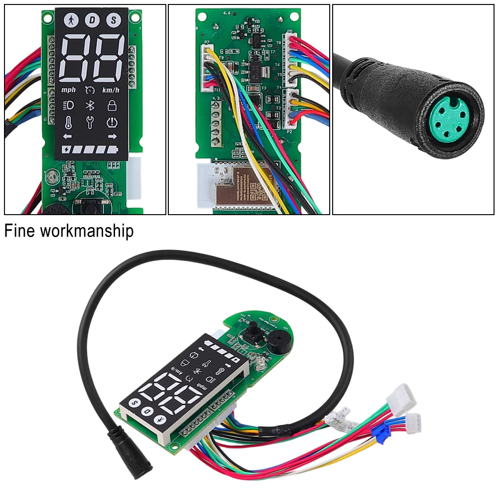 Electric Scooter Dashboard for Xiaomi 4 Pro 2nd Gen Control Mainboard Panel LED Digital Display Meter Replacement Accessories