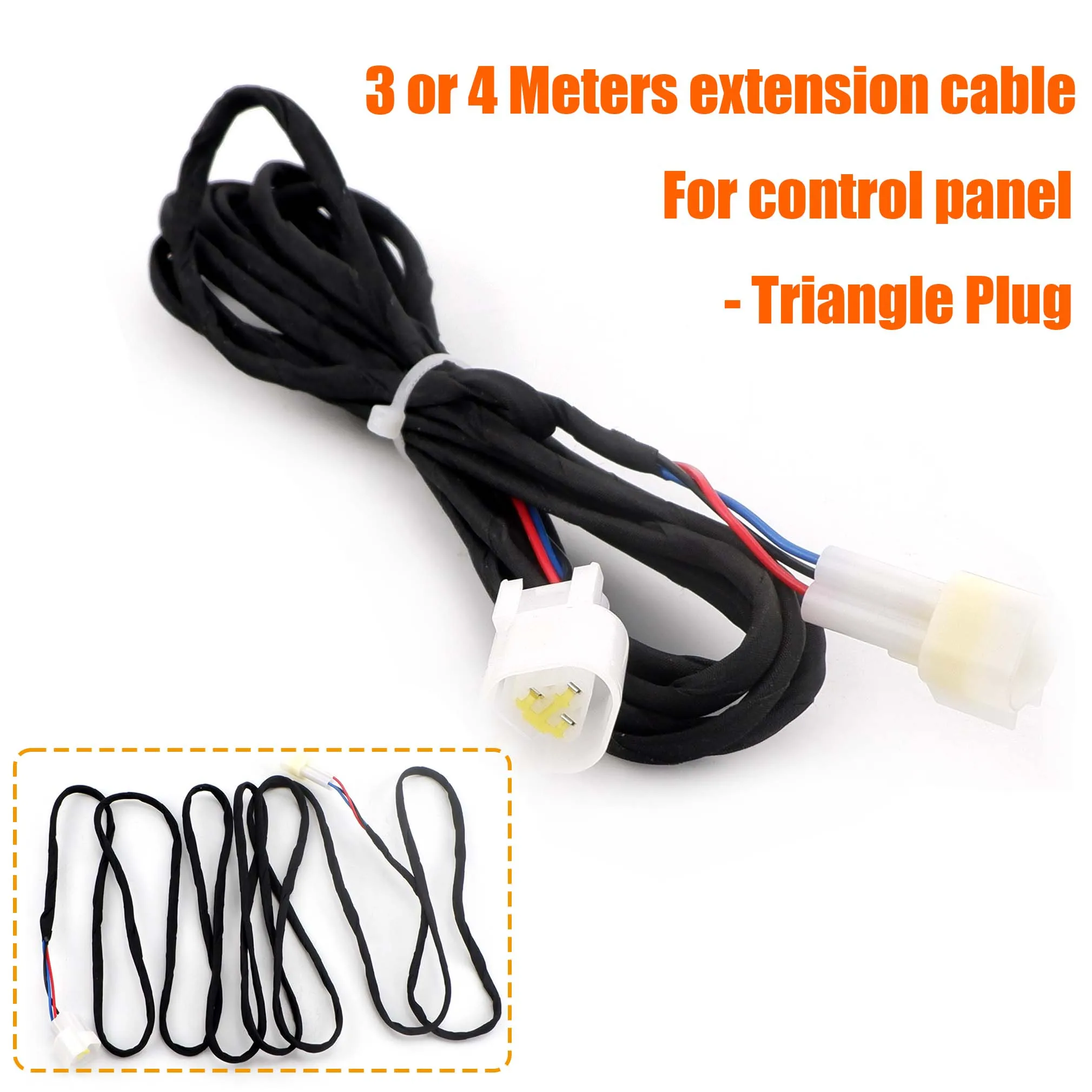 3-Meter Extension Cable For 258kW Diesel Heaters – 12V/24V LCD Screen Compatible, Plug-and-Play, Heavy-Duty Construction